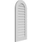 Ekena Millwork Round Top Surface Mount PVC Gable Vent: Non-Functional, w/ 3-1/2"W x 1"P Standard Frame, 18"W x 42"H GVPRT18X4201SN - alternate 5